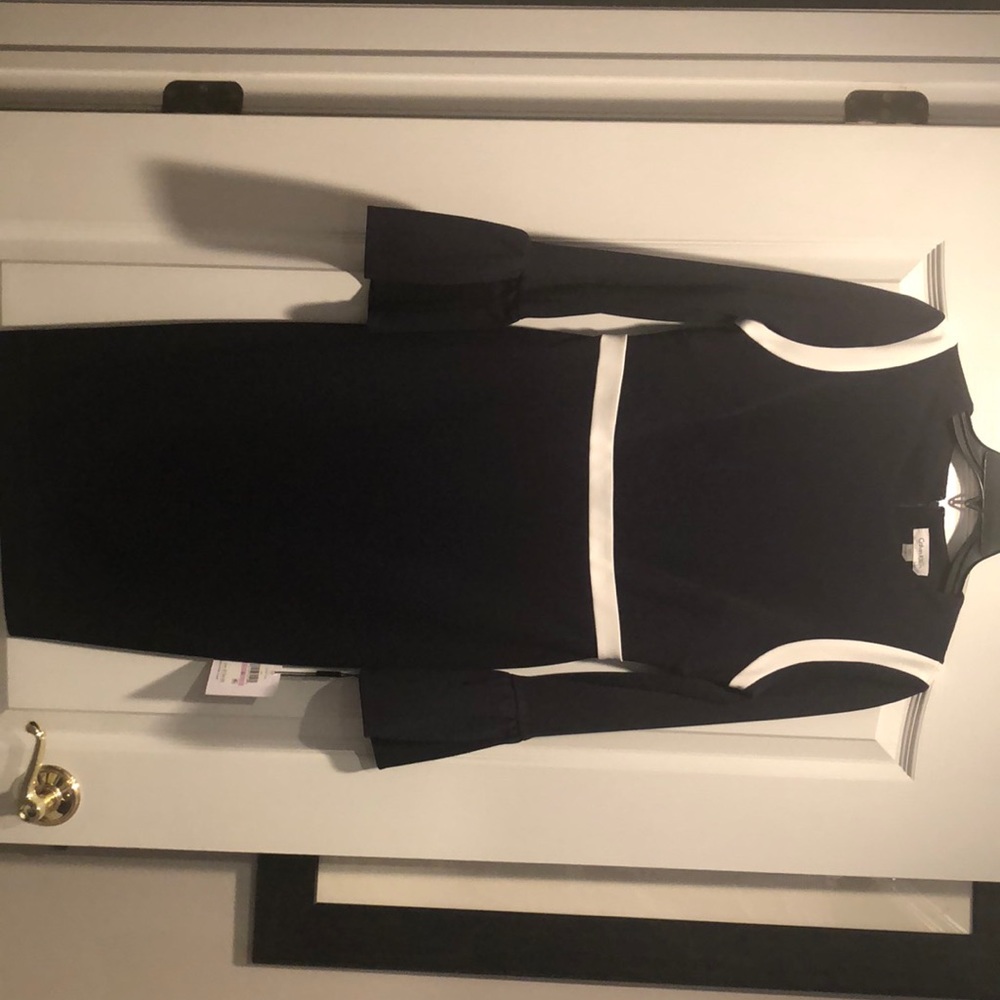 NWT navy Calvin Klein dress, size 6